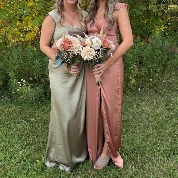 Azazie Barbie dress in Bronzer - Picture 4 of 11